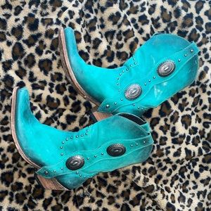 Liberty black turquoise cowboy boots